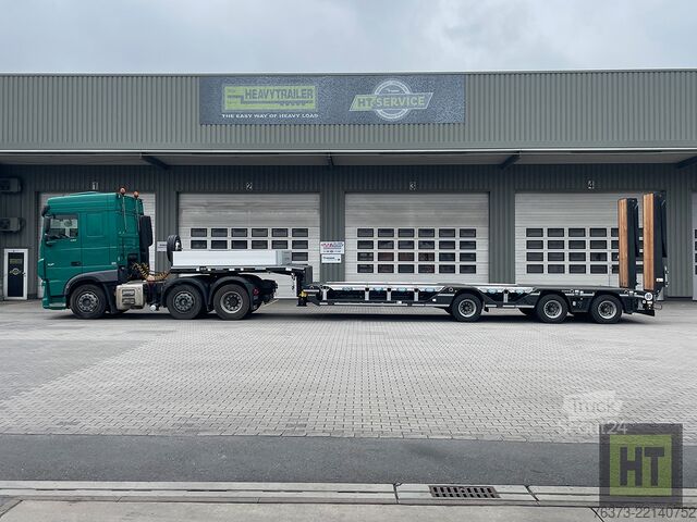 Semirimorchio ribassato Goldhofer 3-(1+2)-A-Tele-Semi-Radmulden-Rampen-zg