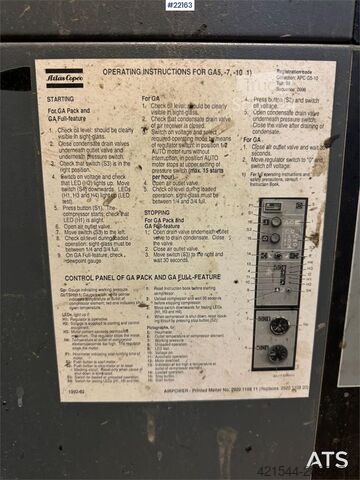 Hűtőkompresszor Atlas Copco compressor