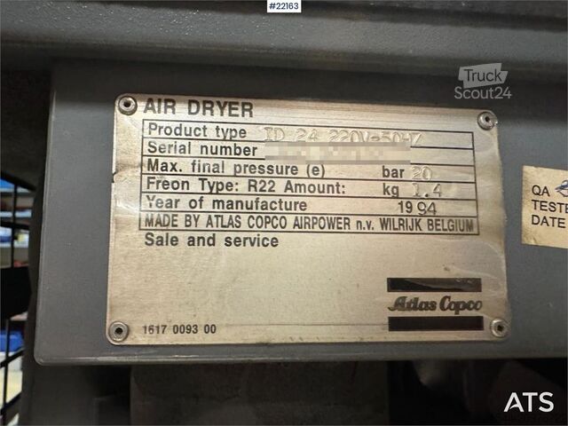 Hűtőkompresszor Atlas Copco compressor