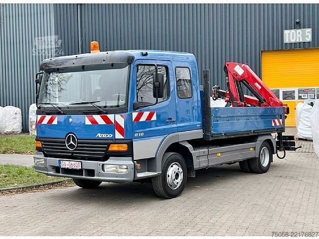 Autokran Mercedes-Benz ATEGO 818 - Pritsche - Kran - 137 TKm