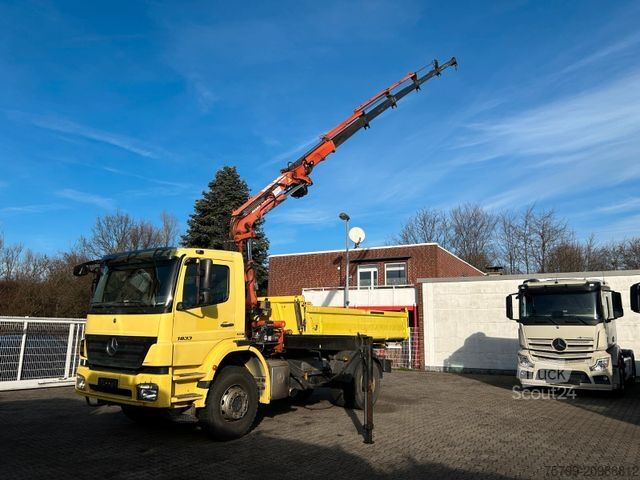Kiepwagen MERCEDES-BENZ 1833 Axor 3Skipper + ATLAS Kran + Seilwinde 4x2