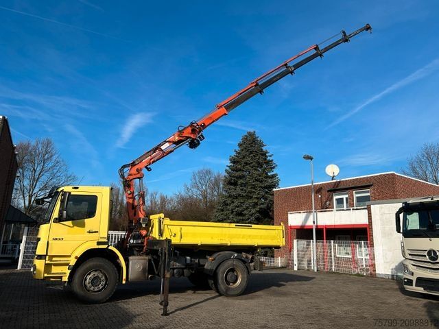 Kiepwagen MERCEDES-BENZ 1833 Axor 3Skipper + ATLAS Kran + Seilwinde 4x2