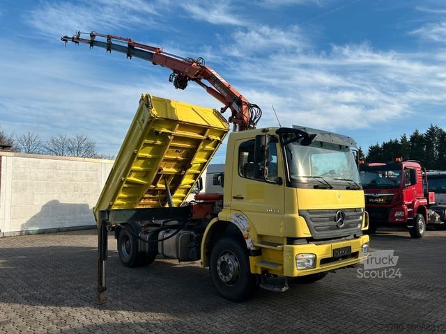 Kiepwagen MERCEDES-BENZ 1833 Axor 3Skipper + ATLAS Kran + Seilwinde 4x2