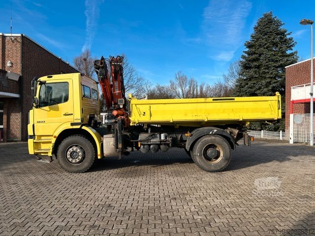 Kiepwagen MERCEDES-BENZ 1833 Axor 3Skipper + ATLAS Kran + Seilwinde 4x2