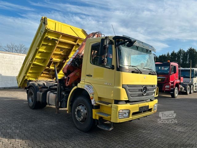 Kiepwagen MERCEDES-BENZ 1833 Axor 3Skipper + ATLAS Kran + Seilwinde 4x2