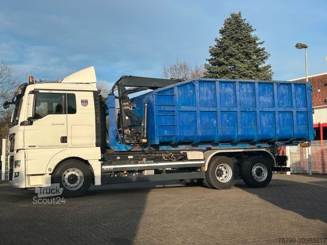 Autolaadkraan MAN 26.480 TGX Wechselsystem Abroller+Kran+Container