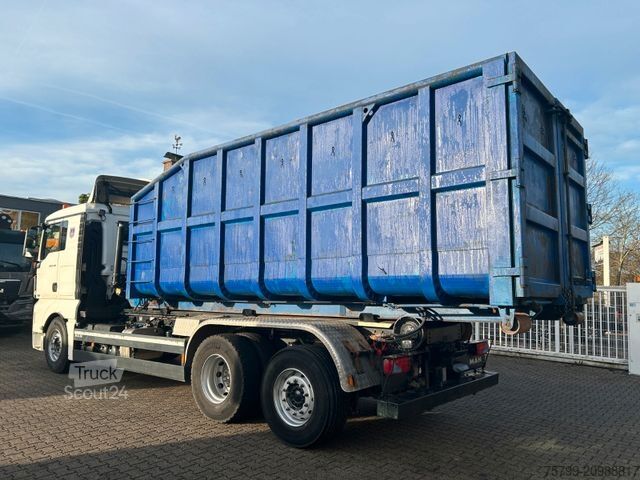 Кран, змонтований на вантажівці MAN 26.480 TGX Wechselsystem Abroller+Kran+Container