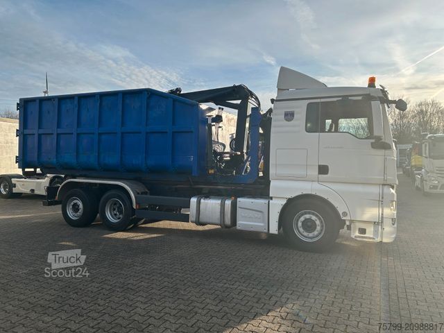 Autolaadkraan MAN 26.480 TGX Wechselsystem Abroller+Kran+Container