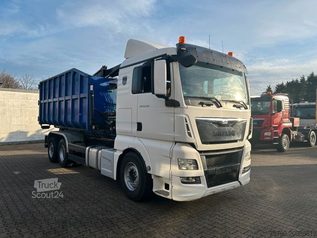Autolaadkraan MAN 26.480 TGX Wechselsystem Abroller+Kran+Container