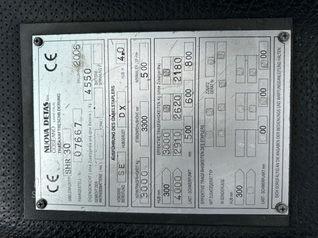 Carrello elevatore frontale LINDE NUOVA DETAS SHR 30