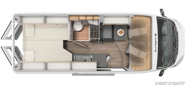 Camping-car SUNLIGHT Camper Van CLIFF 640 Längsbetten+Markise