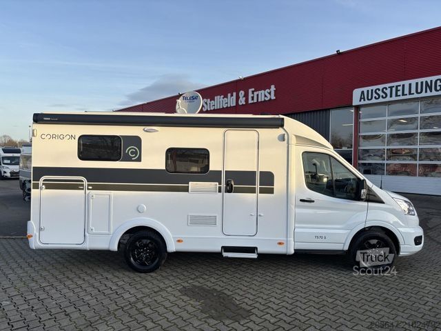 Half-integraal camper CORIGON T Slim 70 S *Automatik*TV-Pack*Fahrradträger*