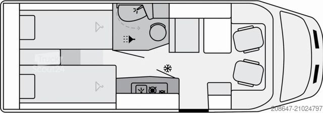 Half-integraal camper CORIGON T Slim 70 S *Automatik*Markise*