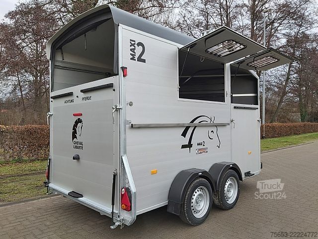 ремарке за превоз на коне Cheval Liberté Maxi 2 Horse Trailer 2600kg
