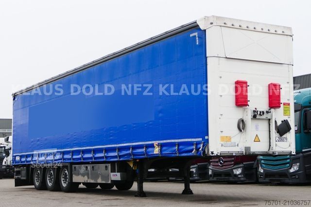 Open oplegger met zeil SCHMITZ CARGOBULL SCB S3T  Liftachse safety-roof VARIOS