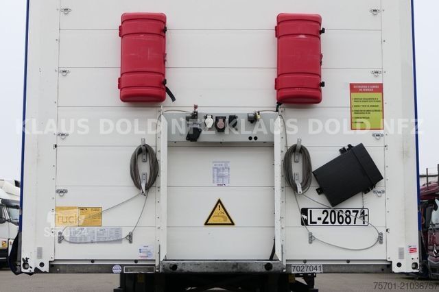 Open oplegger met zeil SCHMITZ CARGOBULL SCB S3T  Liftachse safety-roof VARIOS