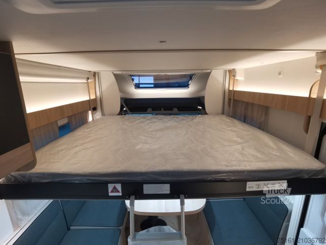 Halvintegrerad husbil CHAUSSON 640 TITANIUM /-2026- / XXL-HUBBETT / AHK / 4.1T.