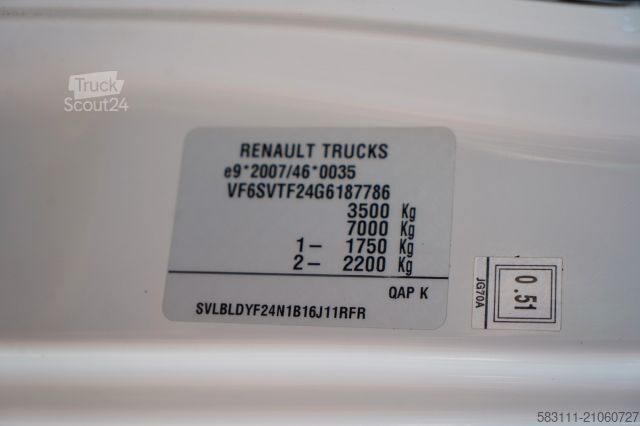 Ant sunkvežimio sumontuota darbo platforma RENAULT MAXITY 140 / ZABUDOWA BURTOWA / BLI?NIAK / MANU