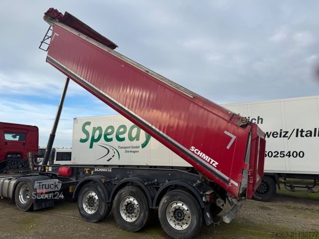 Tipper semitrailer SCHMITZ CARGOBULL SKI 24, Alukastenmulde