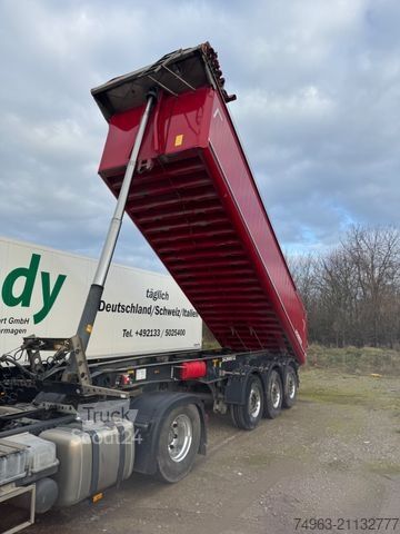 Tipper semitrailer SCHMITZ CARGOBULL SKI 24, Alukastenmulde