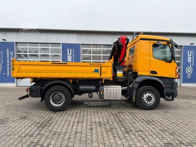 Kipper LKW MERCEDES-BENZ AROCS 1843 4x2 Kipper Kran Palfinger PK12.501