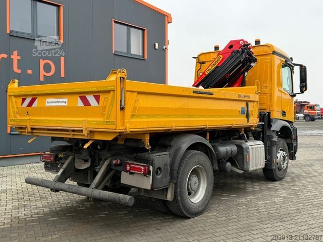 Kipper LKW MERCEDES-BENZ AROCS 1843 4x2 Kipper Kran Palfinger PK12.501