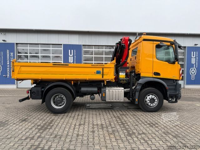 Autokran MERCEDES-BENZ AROCS 1843 4x2 Kipper Kran Palfinger PK12.501