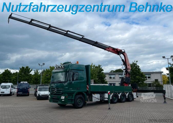 Kravas automašīnai uzstādīts celtnis MERCEDES-BENZ Actros 3251 L/ V8/ Fassi F 660 AXP.25/ 16m=3.1t