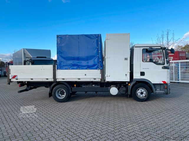 Verhollinen pakettiauto MAN TGL 8.210 BB Pritsche/ 2xAHK+Öl/ NL  2.9t