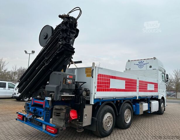 Kravas automašīnai uzstādīts celtnis DAF XF 510 LL/ Retarder/ Hiab 262 E-8+Funk+5+6 Kreis