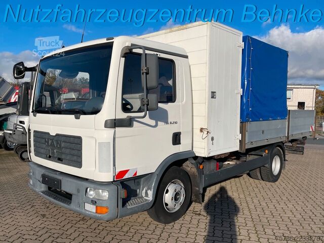 Verhollinen pakettiauto MAN TGL 8.210 BB Pritsche/ 2xAHK+Öl/ NL  2.9t