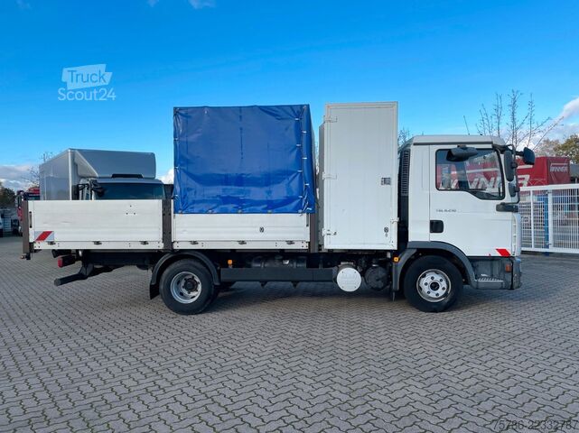 Verhollinen pakettiauto MAN TGL 8.210 BB Pritsche/ 2xAHK+Öl/ NL  2.9t