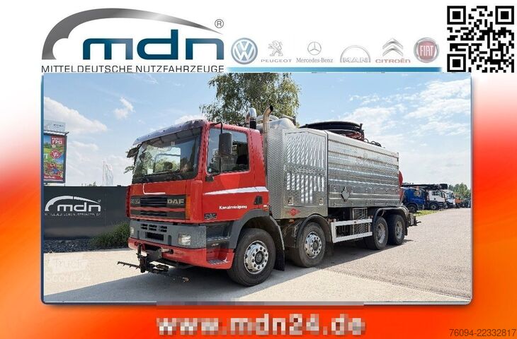 شاحنة صهريج فراغية DAF CF 85.430 8x4 Saug-Druck Kombispüler