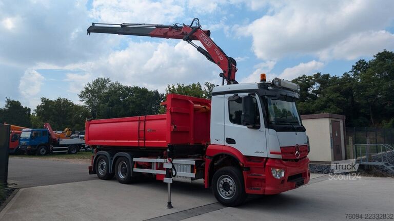 Abrollkipper MERCEDES-BENZ Arocs 2532 6x2 Kipper Bordmatik KRAN Abrollkippe