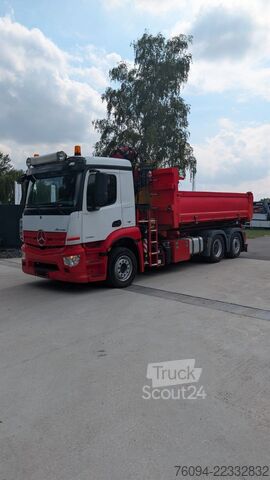 Abrollkipper MERCEDES-BENZ Arocs 2532 6x2 Kipper Bordmatik KRAN Abrollkippe