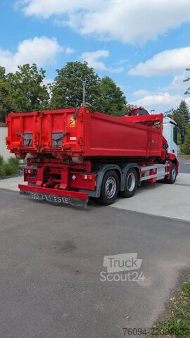 Abrollkipper MERCEDES-BENZ Arocs 2532 6x2 Kipper Bordmatik KRAN Abrollkippe