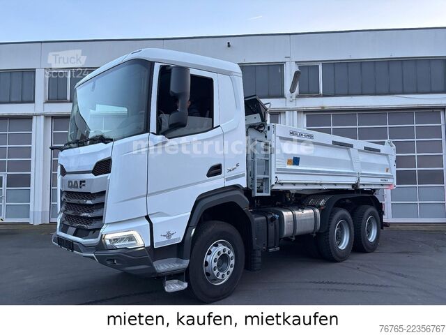 Camion-benne tricar DAF XFC 480 FAT 6x4 Meiller mietkaufen 1725 EUR