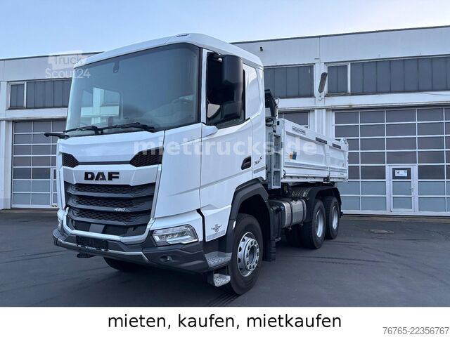 Camion-benne tricar DAF XFC 480 FAT 6x4 Meiller mietkaufen 1725 EUR