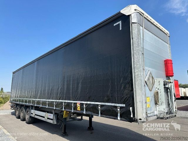 Brandalı açık yarı römork Schmitz Cargobull Semitrailer Curtainsider Standard Hayon