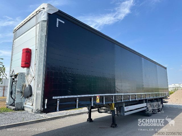 Brandalı açık yarı römork Schmitz Cargobull Semitrailer Curtainsider Standard Hayon