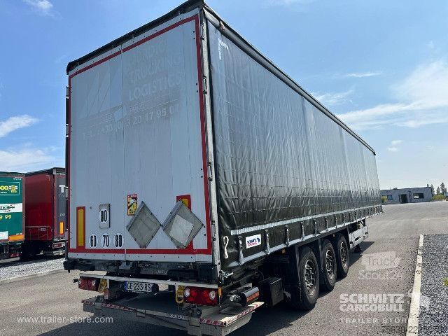 Brandalı açık yarı römork Schmitz Cargobull Semitrailer Curtainsider Standard Hayon
