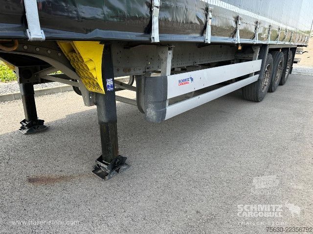 Brandalı açık yarı römork Schmitz Cargobull Semitrailer Curtainsider Standard Hayon