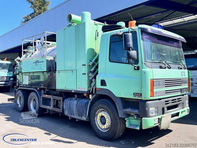 Siurbimo transporto priemonė DAF AS85XC Inox tank ADR, Euro 2, Reduction axle