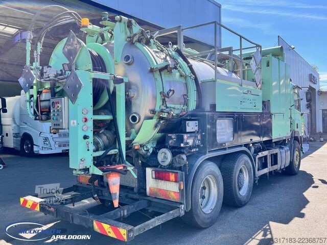 Siurbimo transporto priemonė DAF AS85XC Inox tank ADR, Euro 2, Reduction axle