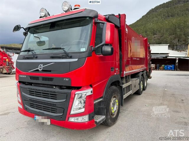 Volvo FM370 6x2 pusher with 2 chamber refuse truck with