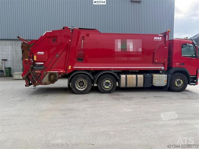  Volvo FM370 6x2 pusher with 2 chamber refuse truck with