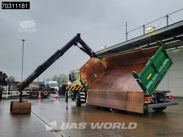 Kipper met kraan Scania P410 P 8X4 NL-Truck HMF 1800K3 Kran Crane HSW 2...