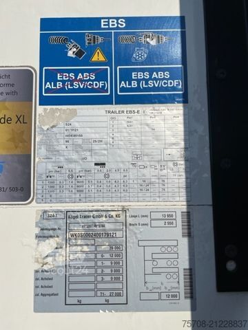 Drankaanhangwagens KÖGEL Orten SafeServer 2in1*Lift*Edscha*zertifiziert