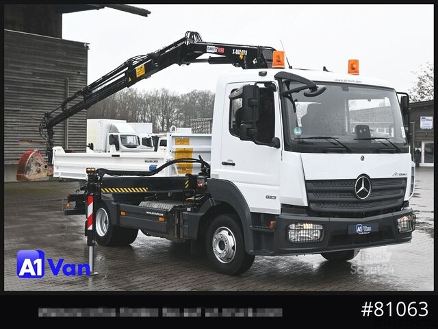 Customized van MERCEDES-BENZ Atego 823 Kipper Kran, Hiab, Klima, 2x AHK,Meiller