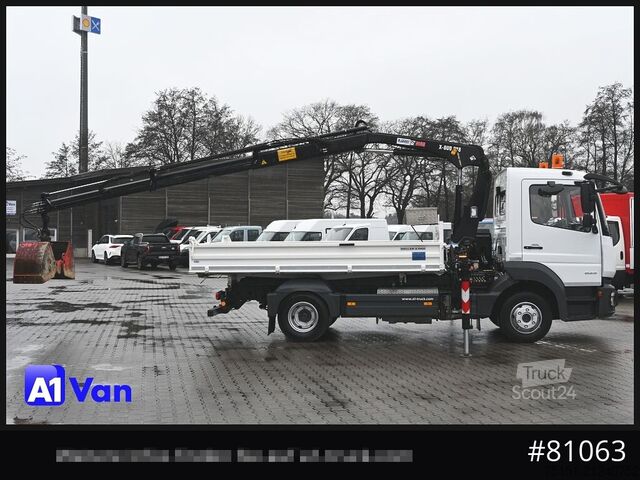Customized van MERCEDES-BENZ Atego 823 Kipper Kran, Hiab, Klima, 2x AHK,Meiller